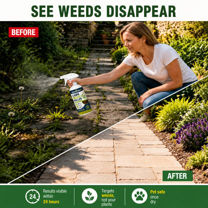 ⚡ [Easy & Stress-Free Yard Cleanup] Domestic Weed Killer Spray | Fast-Acting Root Remover for Garden, Patio & Driveway