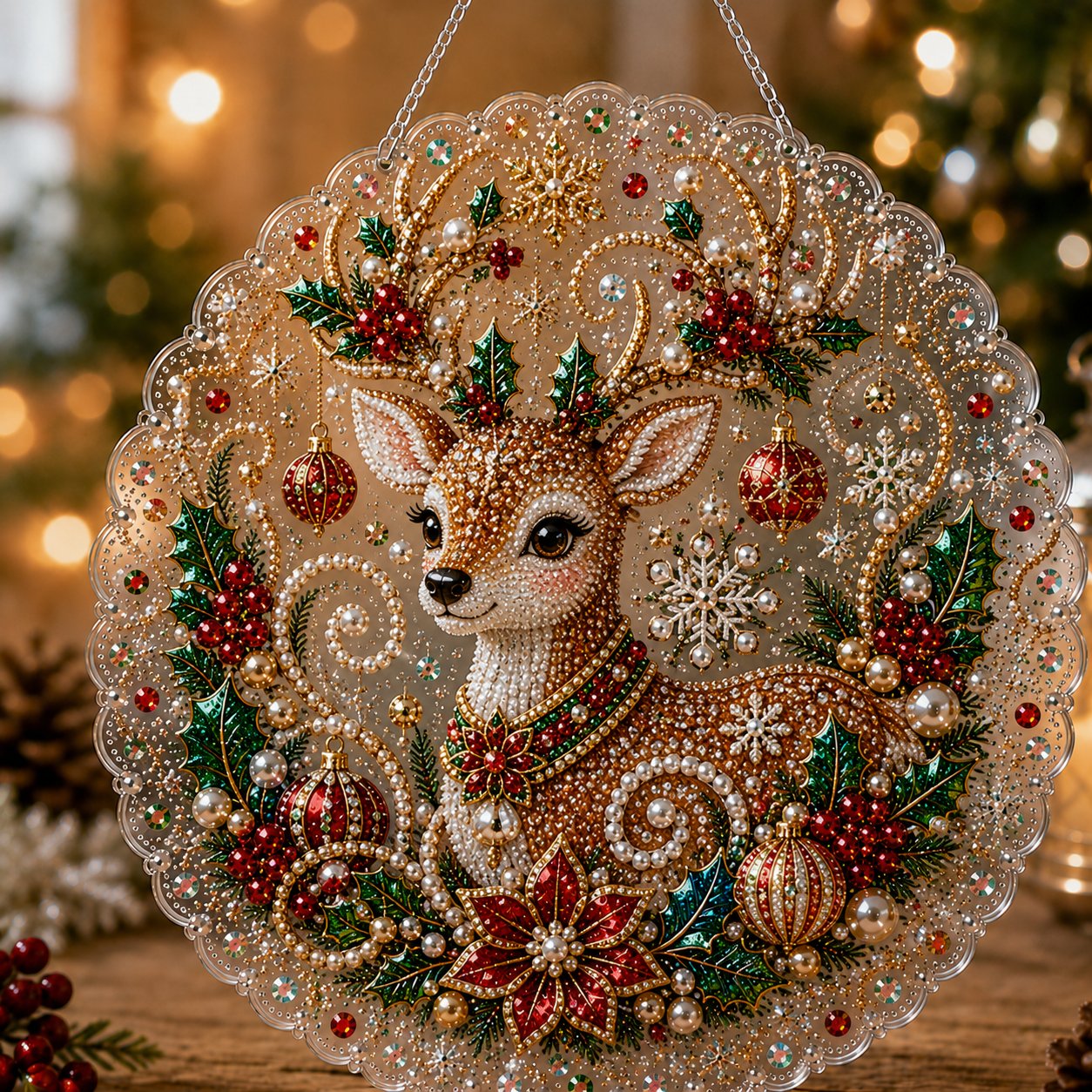 🎄Christmas DIY Diamond Painting Hanging Ornament Kit🎅💎(📦Buy 2 Free Shipping)