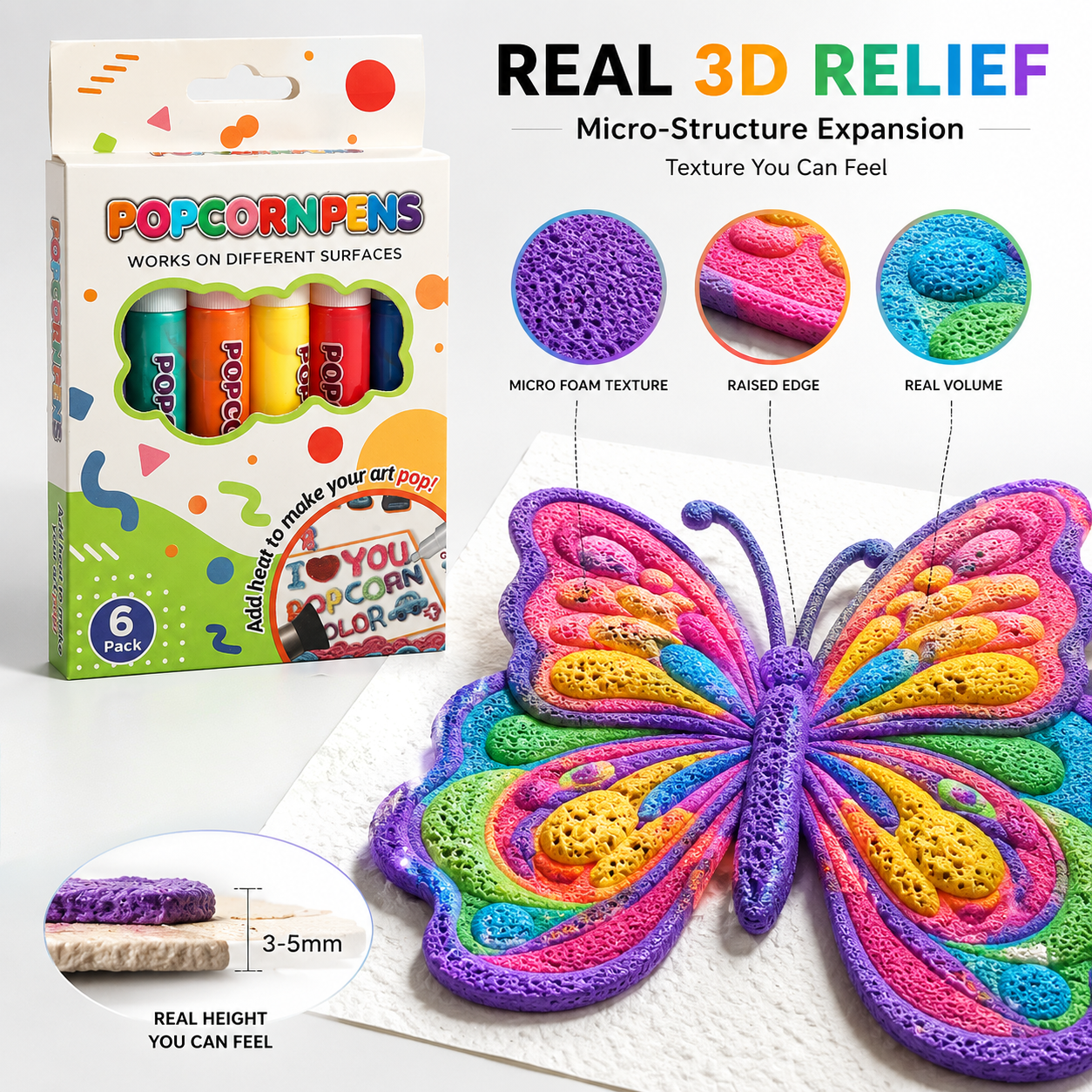 🔥🔥Last Day Buy 1 Get 1🔥3D Printing Bubble Pen – Turn Flat Drawings Into Touchable 3D Art🪄🪄