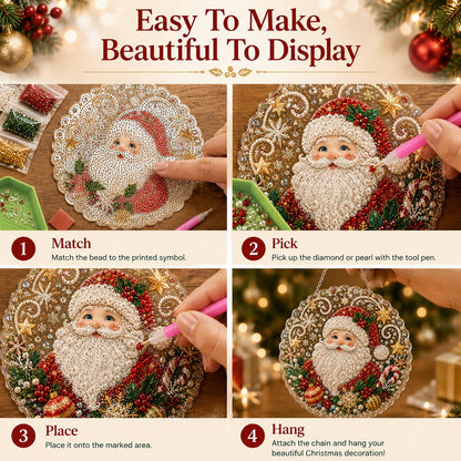 🎄Christmas DIY Diamond Painting Hanging Ornament Kit🎅💎(📦Buy 2 Free Shipping)