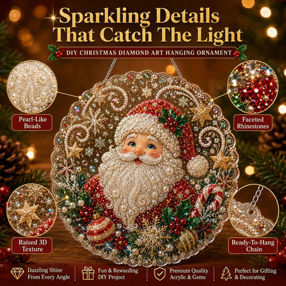 🎄Christmas DIY Diamond Painting Hanging Ornament Kit🎅💎(📦Buy 2 Free Shipping)