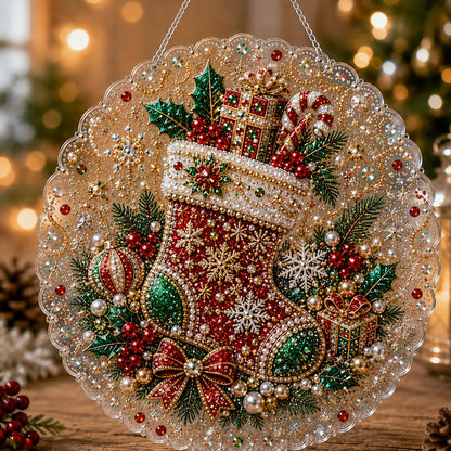 🎄Christmas DIY Diamond Painting Hanging Ornament Kit🎅💎(📦Buy 2 Free Shipping)