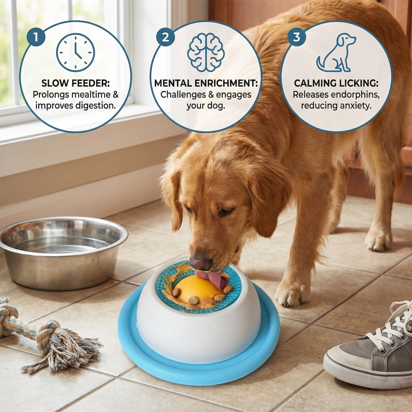 ⏰Last Day 49% OFF -Interactive Lick Mat Slow Feeder Enrichement Toy for Dogs