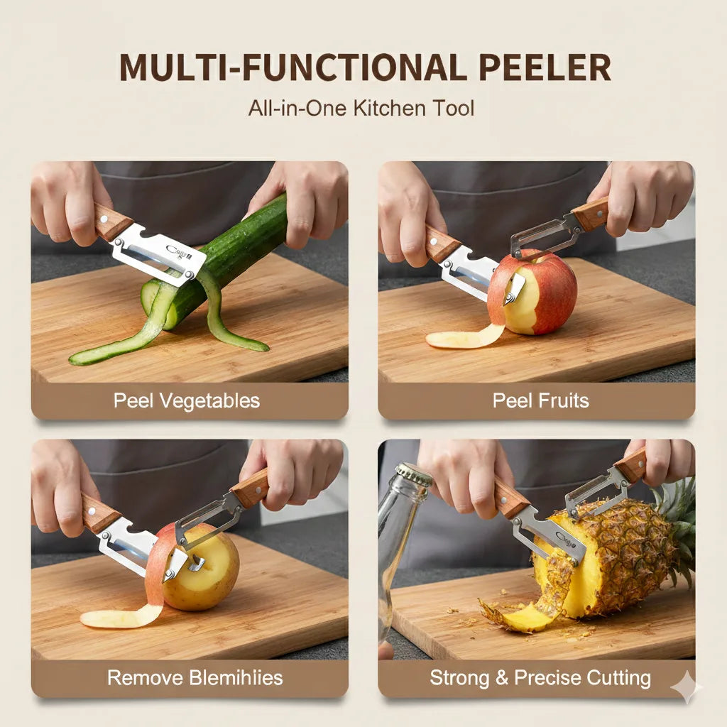 Peel Faster. Waste Less. Prep Dinner Easier.